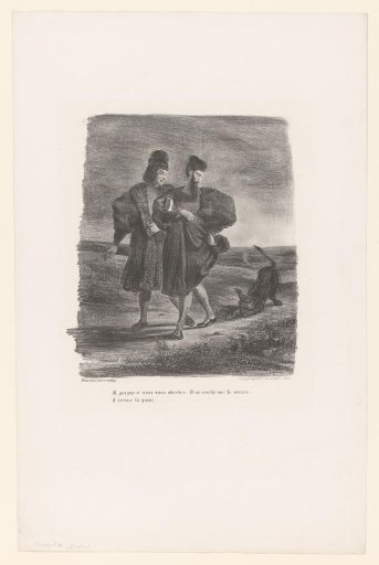 Faust and Wagner Followed by a Dog