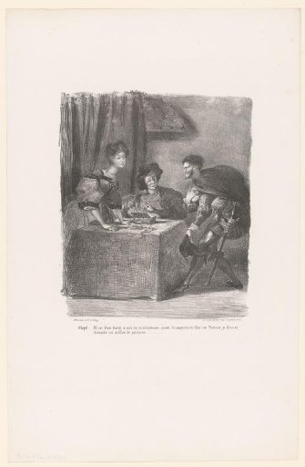 Mephisto Introduces Himself to Gretchen and Marthe