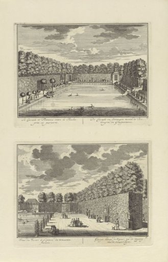 View of the large pond to the southeast of Slot Zeist / The avenue along the southwest side of the large pond at Slot Zeist
