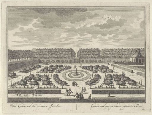 View of the rear garden at Zuilenstein Castle