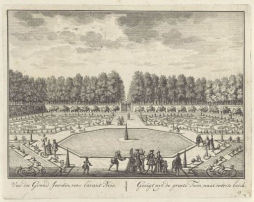 View of the large garden at Zuilenstein Castle
