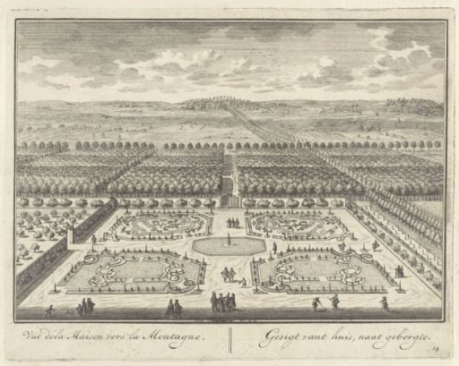 View from Zuilenstein Castle of the gardens and surroundings