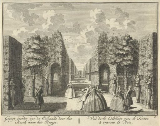 View from the Colonnade of the Garden of Huis ter Meer at Maarssen