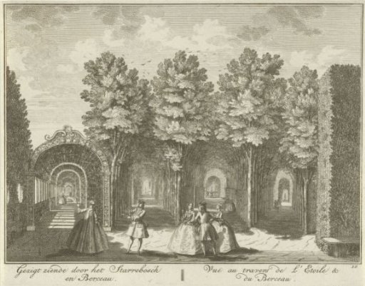 View of the Star Grove in the Garden of Huis ter Meer at Maarssen