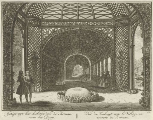View Through the Berceau in the Garden of Huis ter Meer at Maarssen