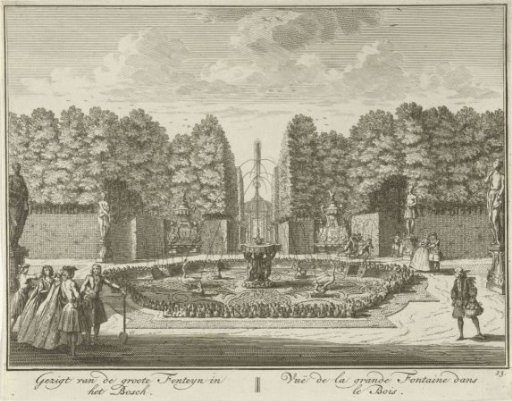 Large Fountain in the Garden of Huis ter Meer at Maarssen