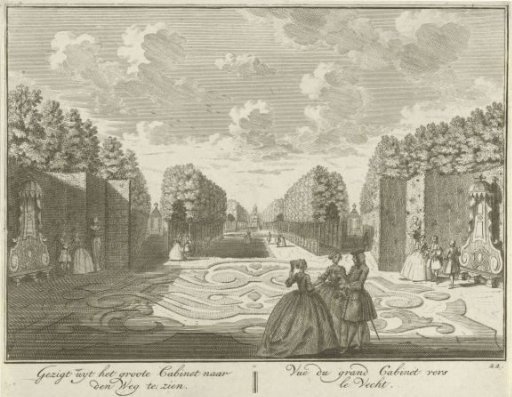 View from the Cabinet of the Garden of Huis ter Meer at Maarssen