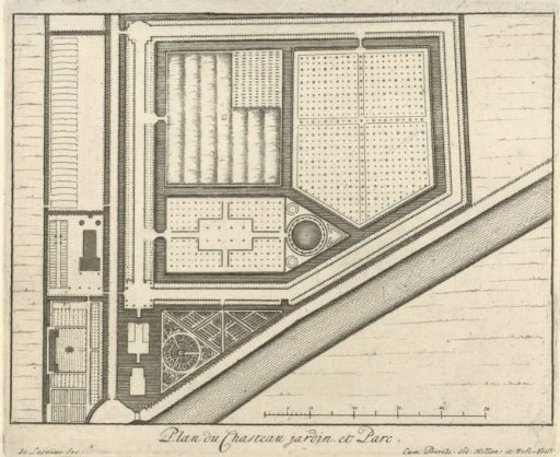 Map of the estate Gunterstein, Breukelen