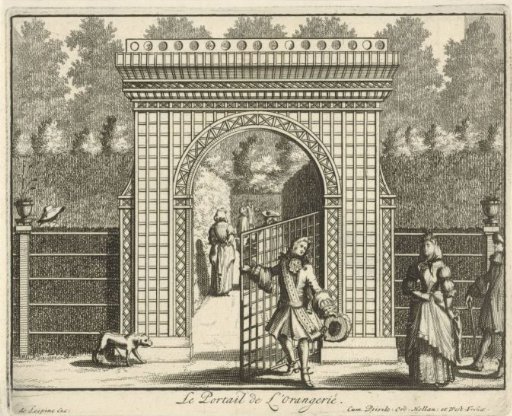 Gate of the orangery at Gunterstein Castle, Breukelen