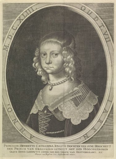 Portrait of Henriëtte Catharina, Princess of Orange, at the age of seven