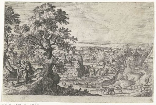 Apollo Walking with a Young Woman