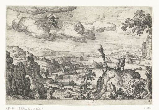 Jupiter in his Chariot and Another God