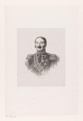Portrait of Rijnholt Antony Klerck in military costume
