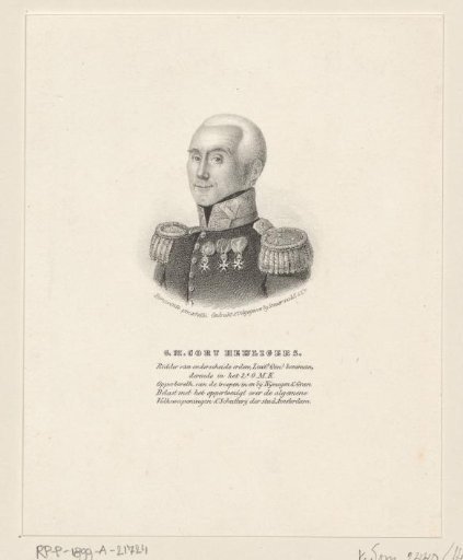 Portrait of Gijsbertus Martinus Cort Heijligers