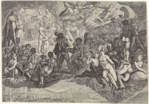Psyche is carried to Olympus by Mercury