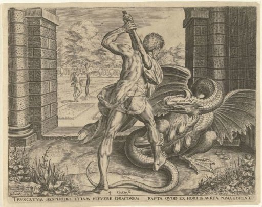 Hercules Steals the Golden Apples of the Hesperides