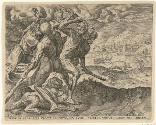 Hercules Kills Geryon and His Dog