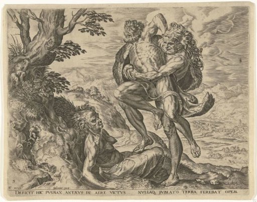 Hercules Wrestling with Antaeus