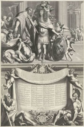 Promotion print of Aegidius Le Maistre, 1665