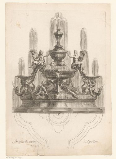 Fountain with the trident of Apollo