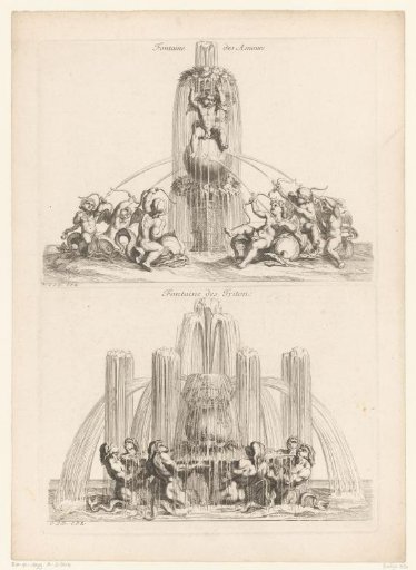 Fountains with putti and mermaids