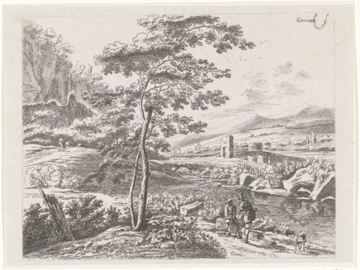 Landscape with a pilgrim and a shepherd