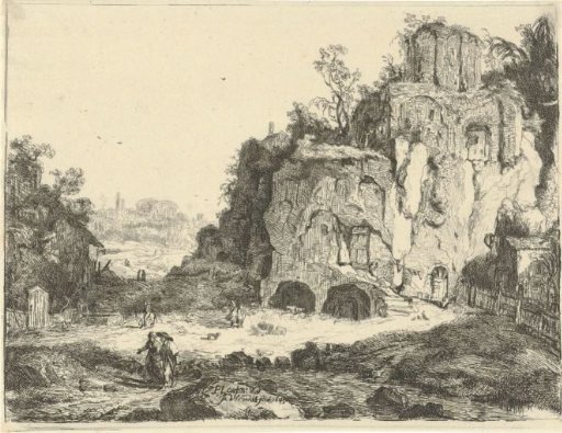 Landscape with the Temple of Vesta at Tivoli