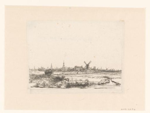 View of Amsterdam from the Kadijk