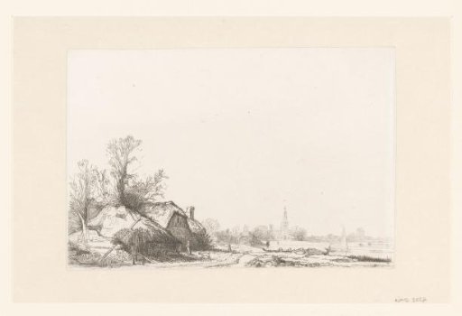 Cottage beside a canal with a view of Ouderkerk