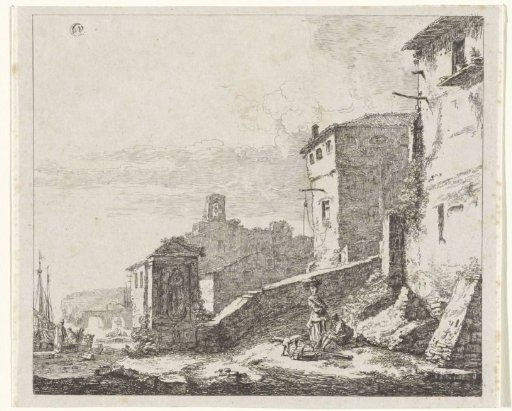 View of a Village at a Harbour