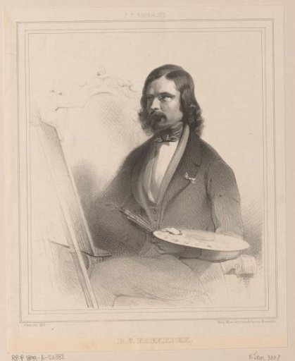 Portrait of Barend Cornelis Koekkoek
