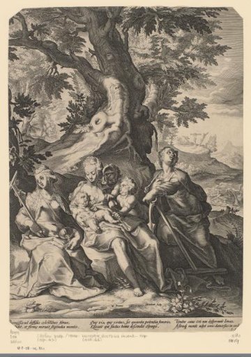 Faith, Hope and Love in a landscape