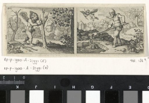 Cupid as a gardener / Drowned horse