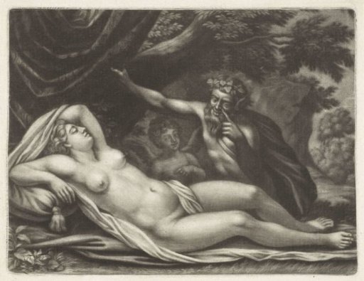 A Satyr Spies on the Sleeping Venus