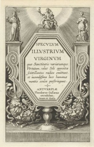 Title Print for Speculum Illustratum Virginum