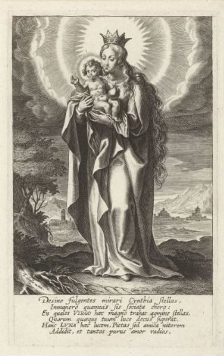Crowned Mary with Child
