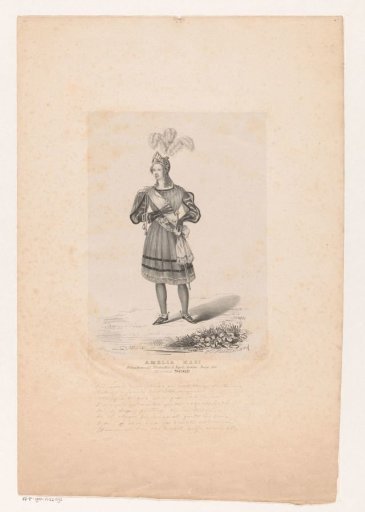 Portrait of Amalia Masi as Tancredi