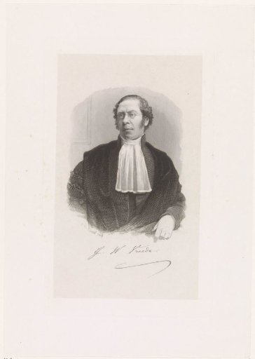 Portrait of the Utrecht professor George Willem Vreede