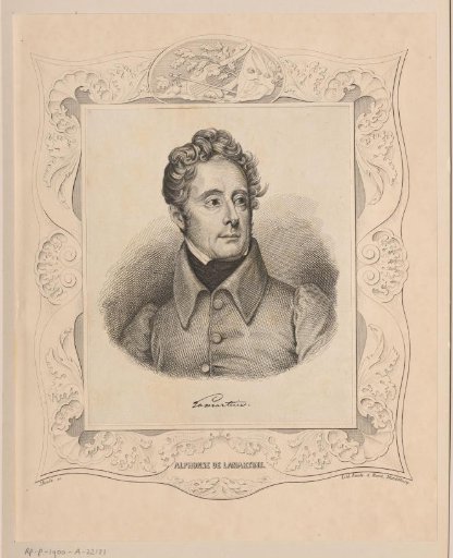 Portrait of Alphonse de Lamartine