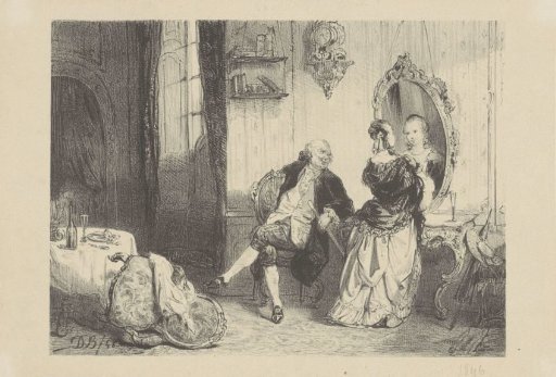 Man and Woman in an Eighteenth-Century Interior