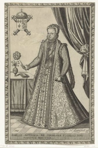 Portrait of Elisabeth of Austria, consort of Charles IX