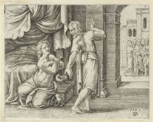Samson's wife begs him to reveal the solution to the riddle
