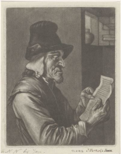 Man Reading a Letter
