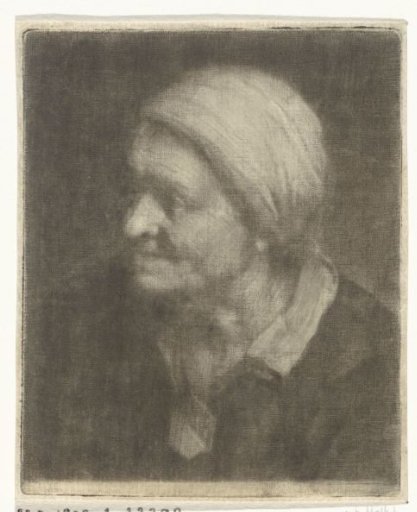 Portrait bust of an old woman