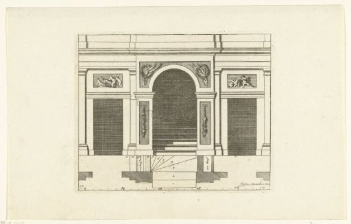 Wall Arrangement in the Form of a Triumphal Arch
