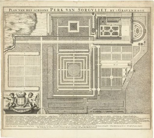 Plan of the Park Zorgvliet