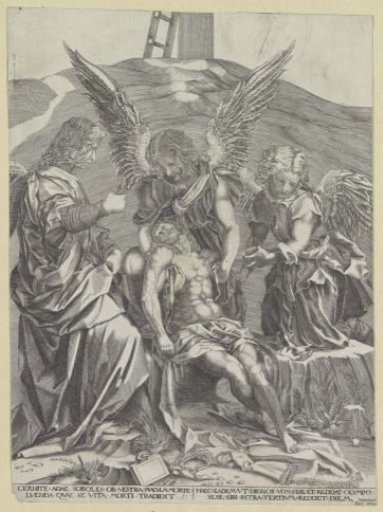 The Lamentation of Christ by Three Angels
