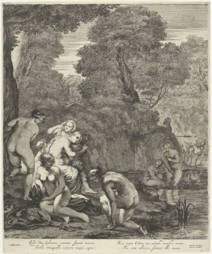 Diana and her nymphs discovered by Actaeon