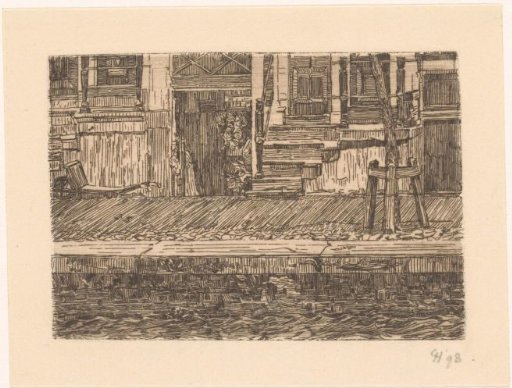 Cellars along a quay