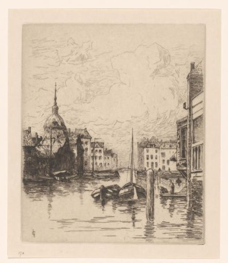View of the Wine Harbour in Dordrecht